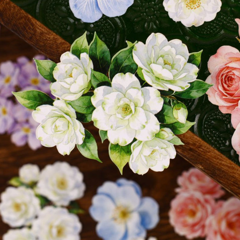 Floral Note Series Paper Stickers 10psc 6 variants image 2