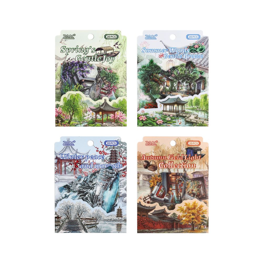 Four Seasons Series PET Stickers 20psc 4 variants image 4