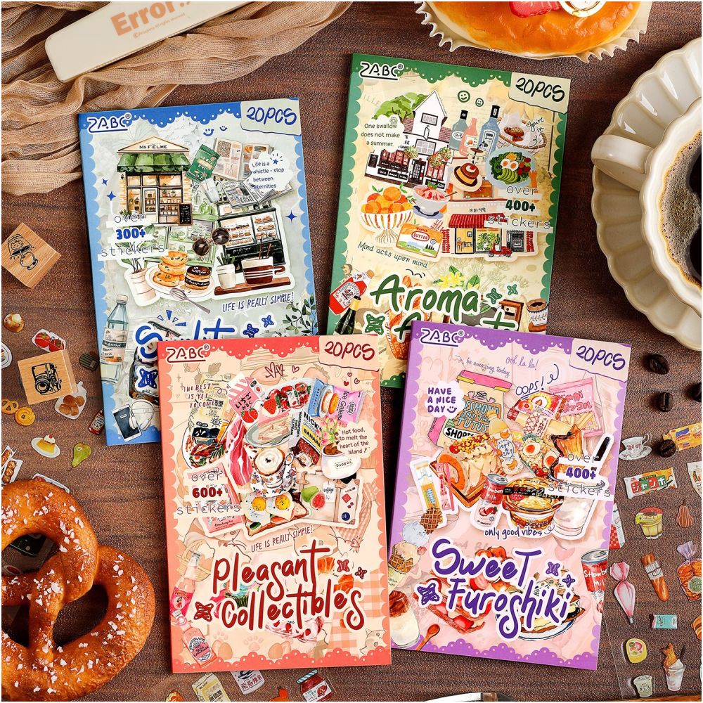 Food Tasting Series PET Stickers 20psc 4 variants image 0