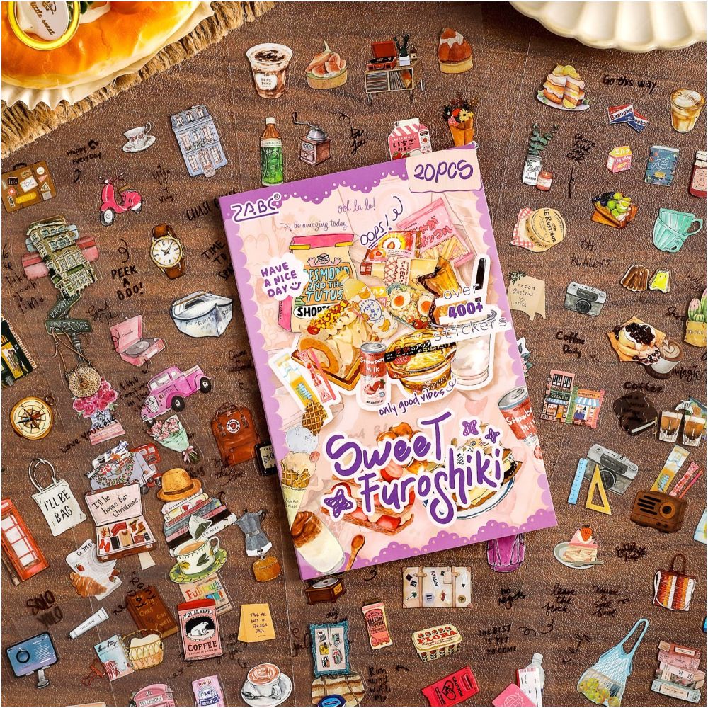 Food Tasting Series PET Stickers 20psc 4 variants image 3