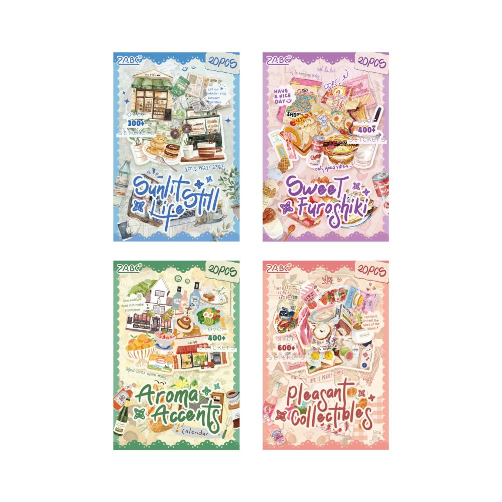 Food Tasting Series PET Stickers 20psc 4 variants image 4