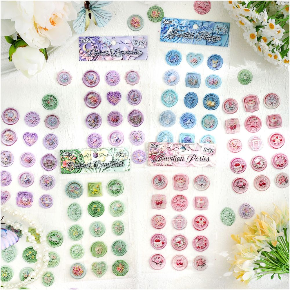 Sealing Wax Series PET Stickers 4 Designs image 3