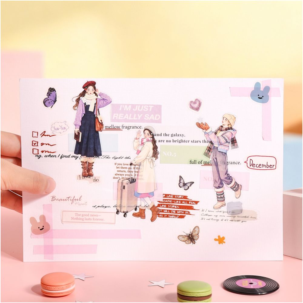 Fashion Icons Series PET Stickers 20psc 6 Styles image 1