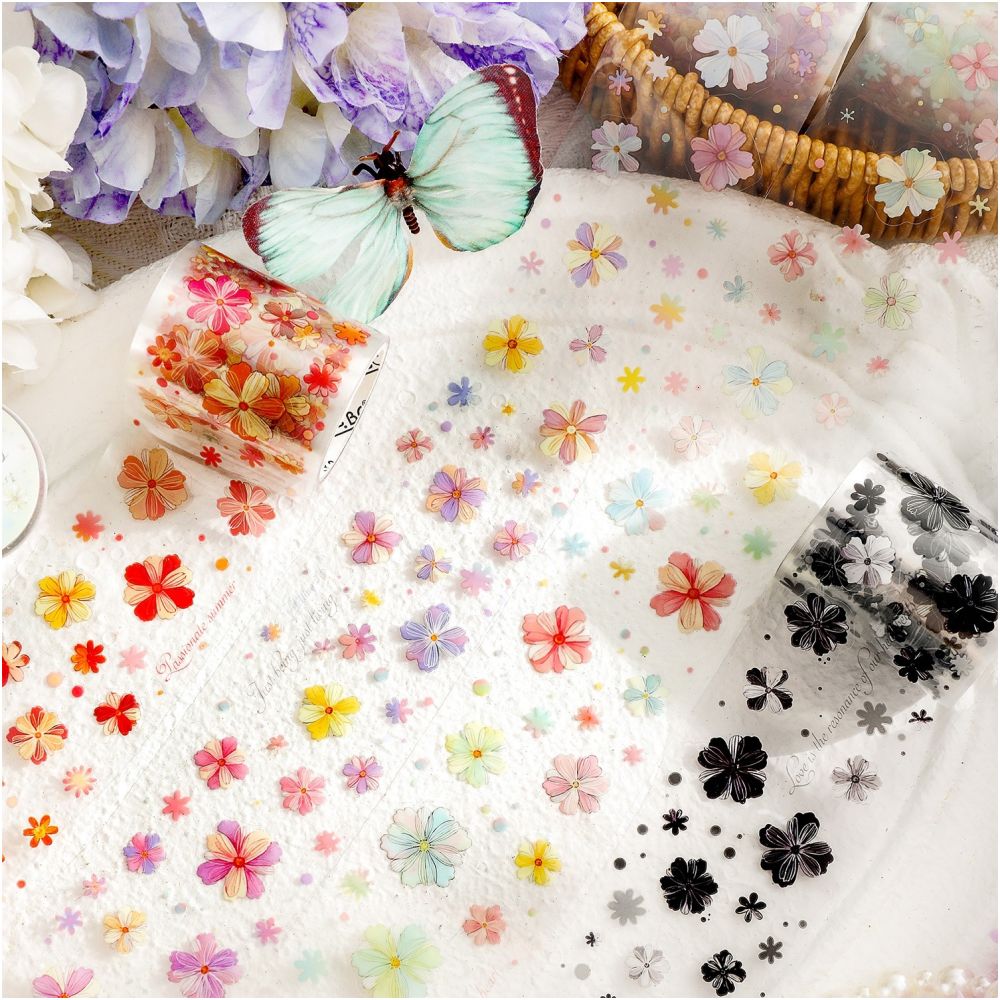 Floral Themed PET Tape 5cm x 2m 4 variants image 3