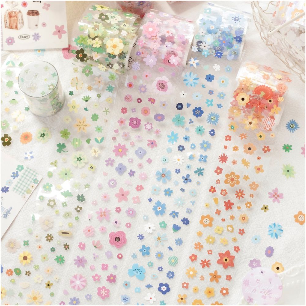 Little Flower Story PET Tape 5cm x 2m 4 designs image 2