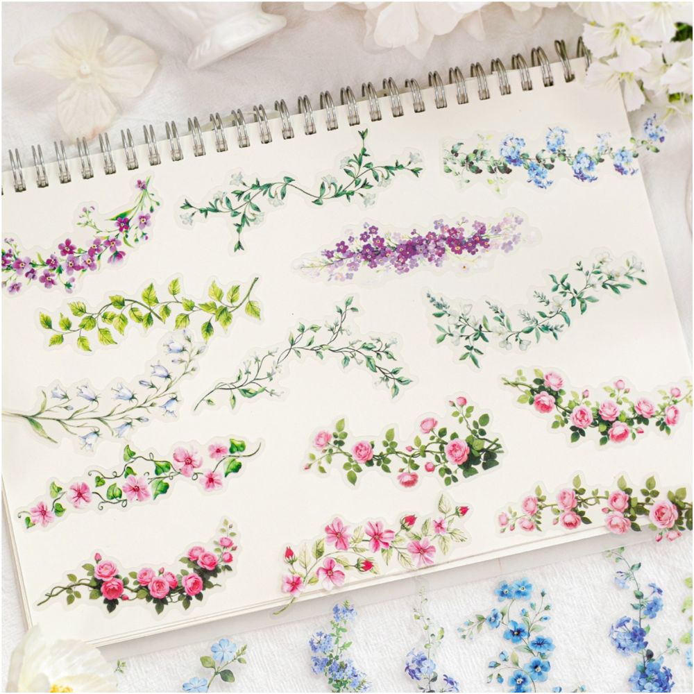 Floral Dream Series PET Stickers 30psc 4 variants image 2