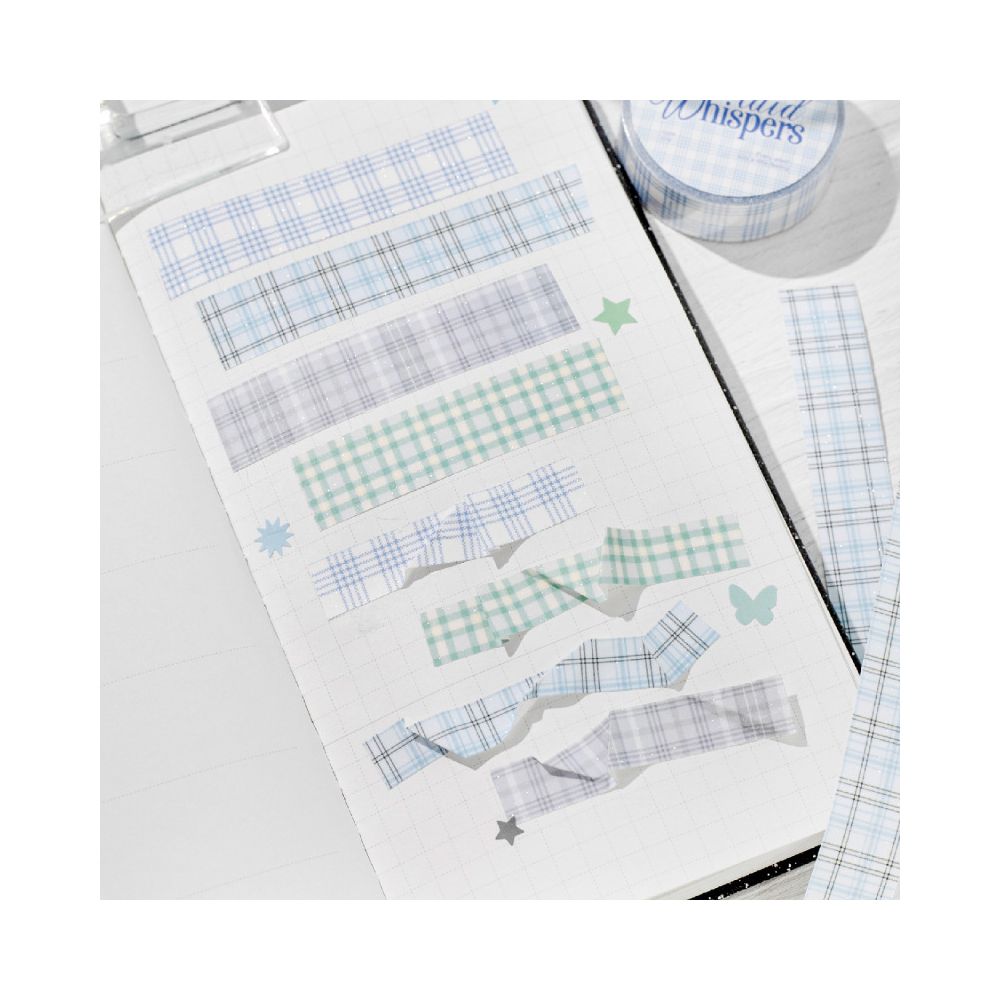 Plaid Affection Series Washi Tape 1 5cm x 2m 8 Designs image 2