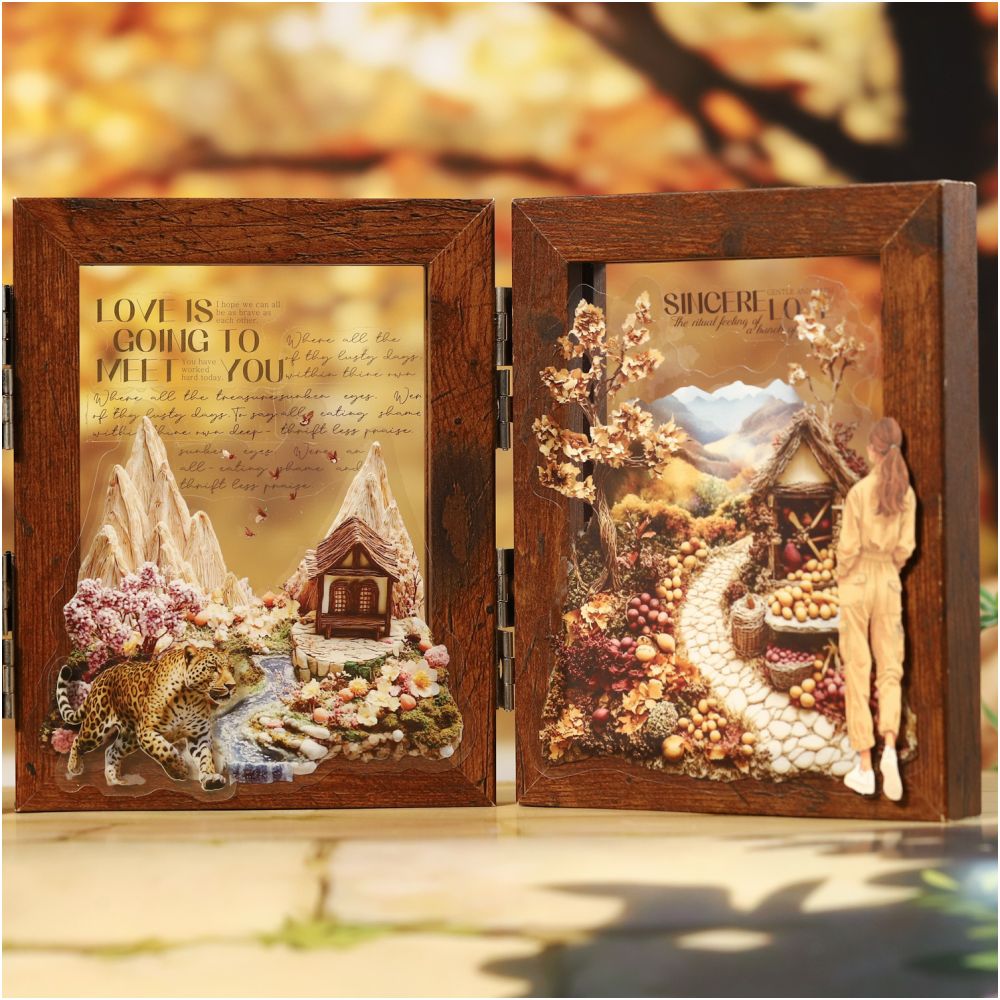 Natural Scenery Series PET Stickers 10psc 6 designs image 0