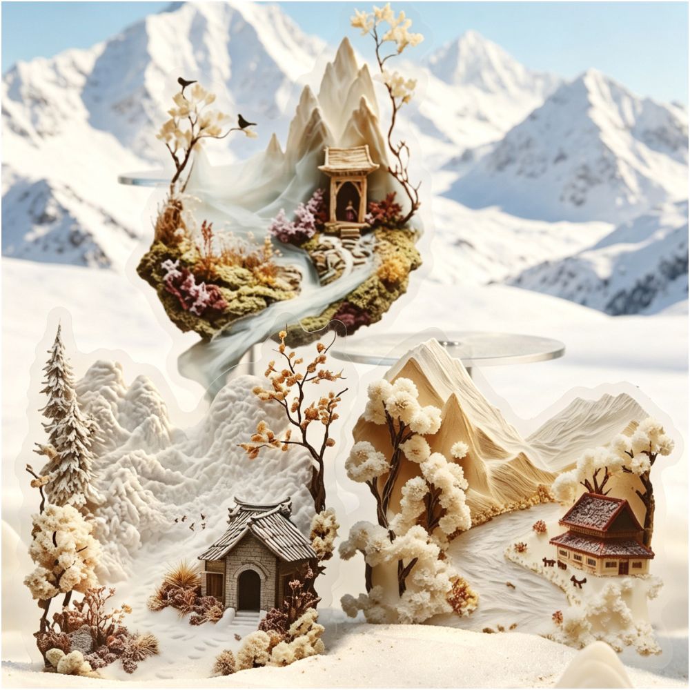 Natural Scenery Series PET Stickers 10psc 6 designs image 2