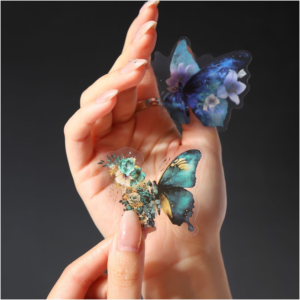 Butterfly Dream Series PET Stickers 50psc image 2