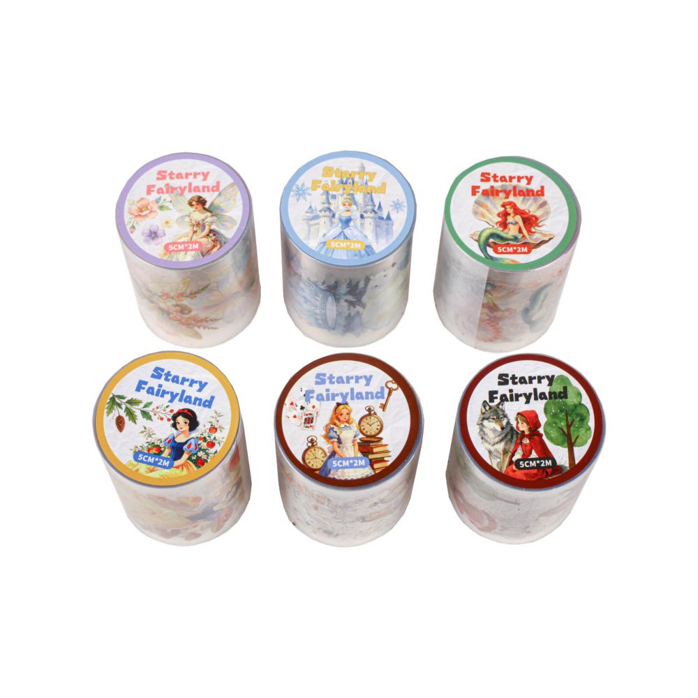 Fairy Tale Series PET Tape 5cm x 2m 6 Designs image 4