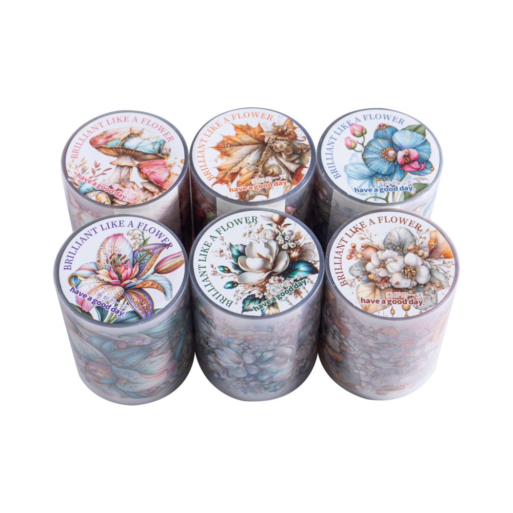 Brilliant of Flowers Series PET Tape 5cm x 2m 6 variants image 4