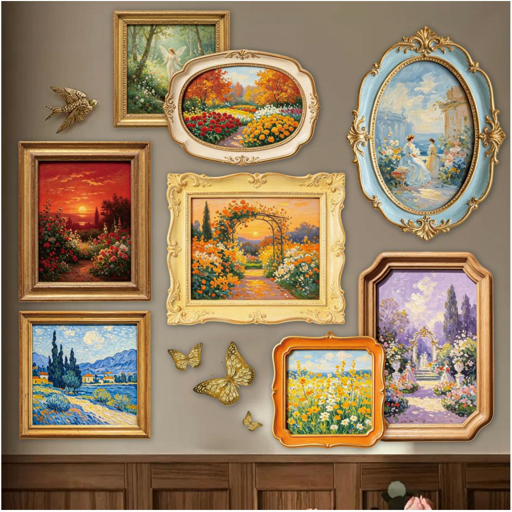 Retro Story Series Paper Stickers 10psc 6 variants image 3