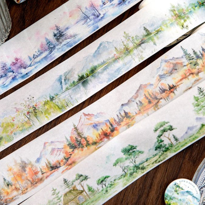 Mountain and Wilderness Series Washi Tape 5cm x 2m 4 variants image 0