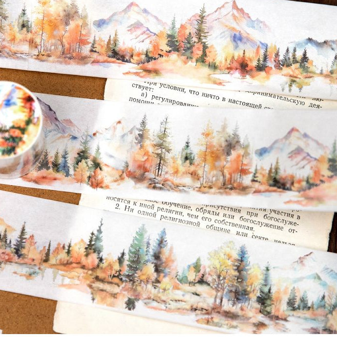 Mountain and Wilderness Series Washi Tape 5cm x 2m 4 variants image 3