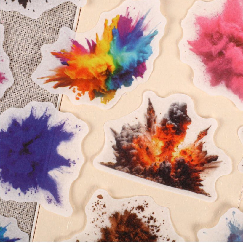 Explosion Moment Paper Stickers 16psc 6 variants image 2