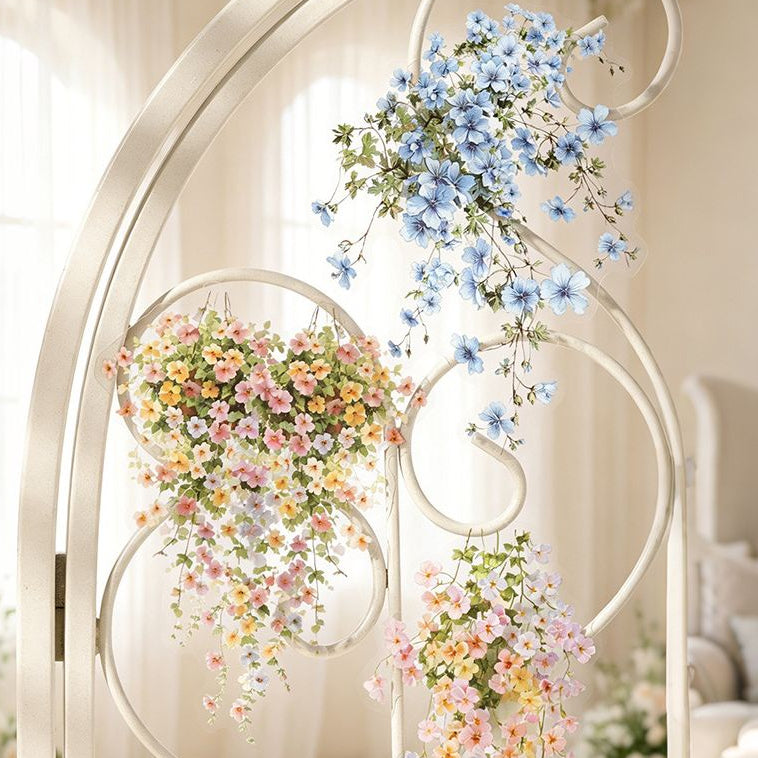 Floral Vine PET Stickers 10psc 4 variants image 0