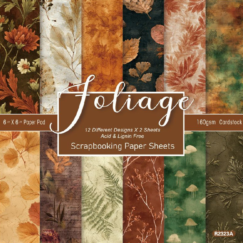 Foliage Background Paper 15cm x 15cm image 0