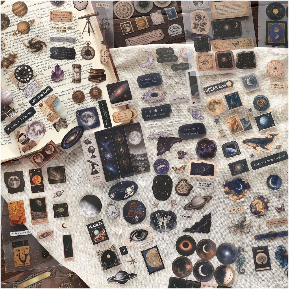 Vintage Items Series PET Stickers 20 Sheets 4 Designs image 3