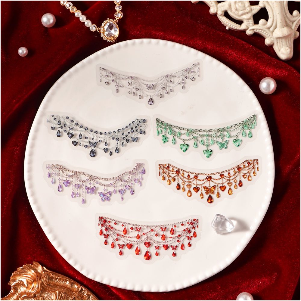 Jewelry Themed PET Stickers 10 sheets 6variants image 3