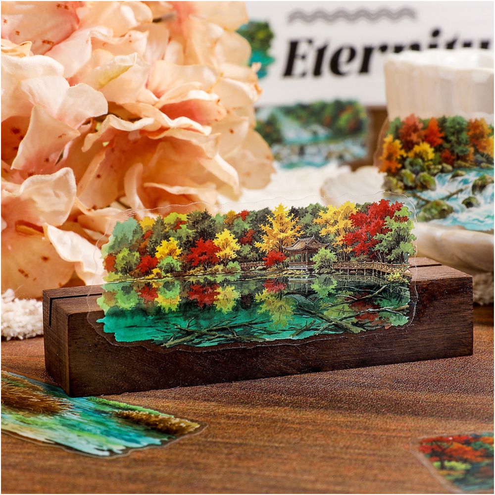 Mountain Retreat Series PET Stickers 20 Sheets 4 Designs image 2