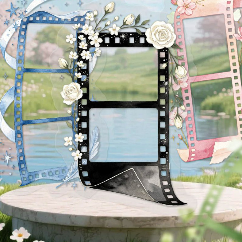 Vintage Film Series PET Stickers 20psc 6 variants image 0