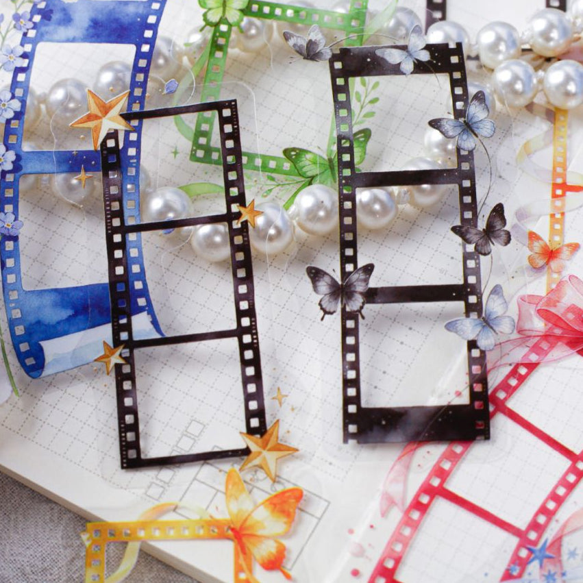 Vintage Film Series PET Stickers 20psc 6 variants image 1