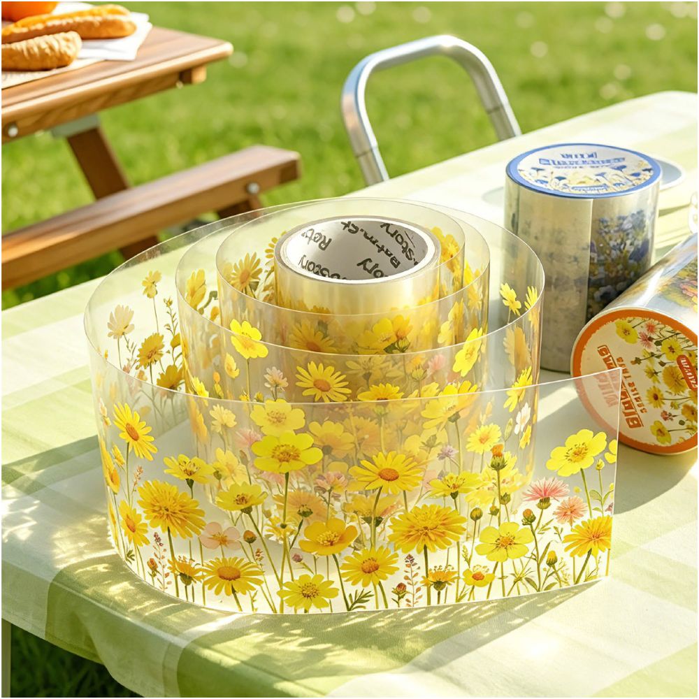 Wild Flower Series PET Tape 5cm x 2m 6 Designs image 0