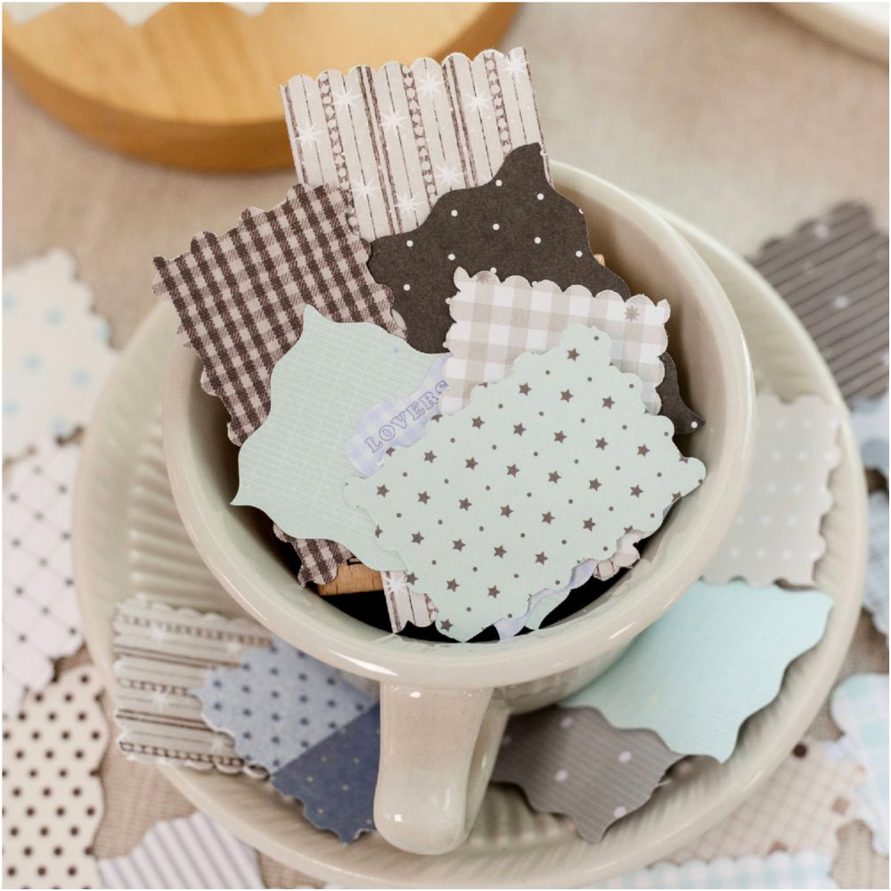 Grid Story Series Material Paper 4cm x 17cm 50 Sheets 4 Designs image 2