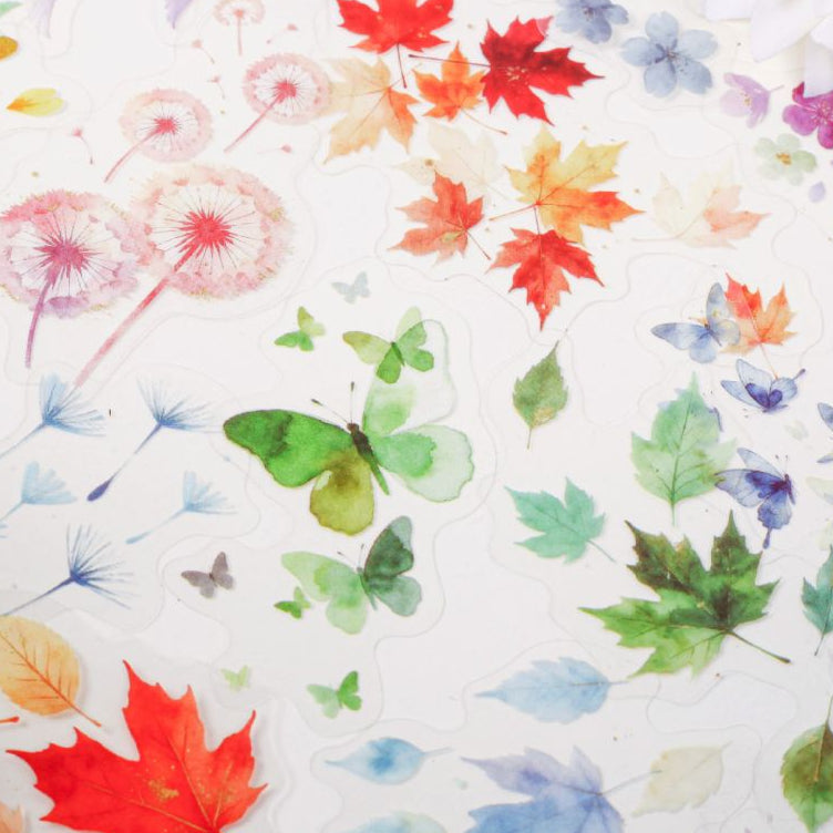 Floral Narrative Series PET Stickers 20psc 6 variants image 0