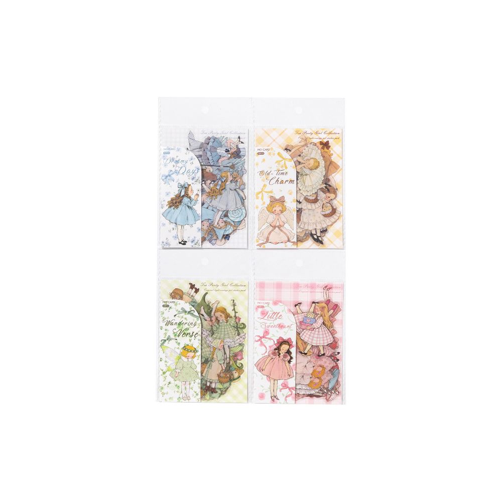 Vintage Fairy Tale Girl Series PET Stickers 30psc 4 Designs image 4