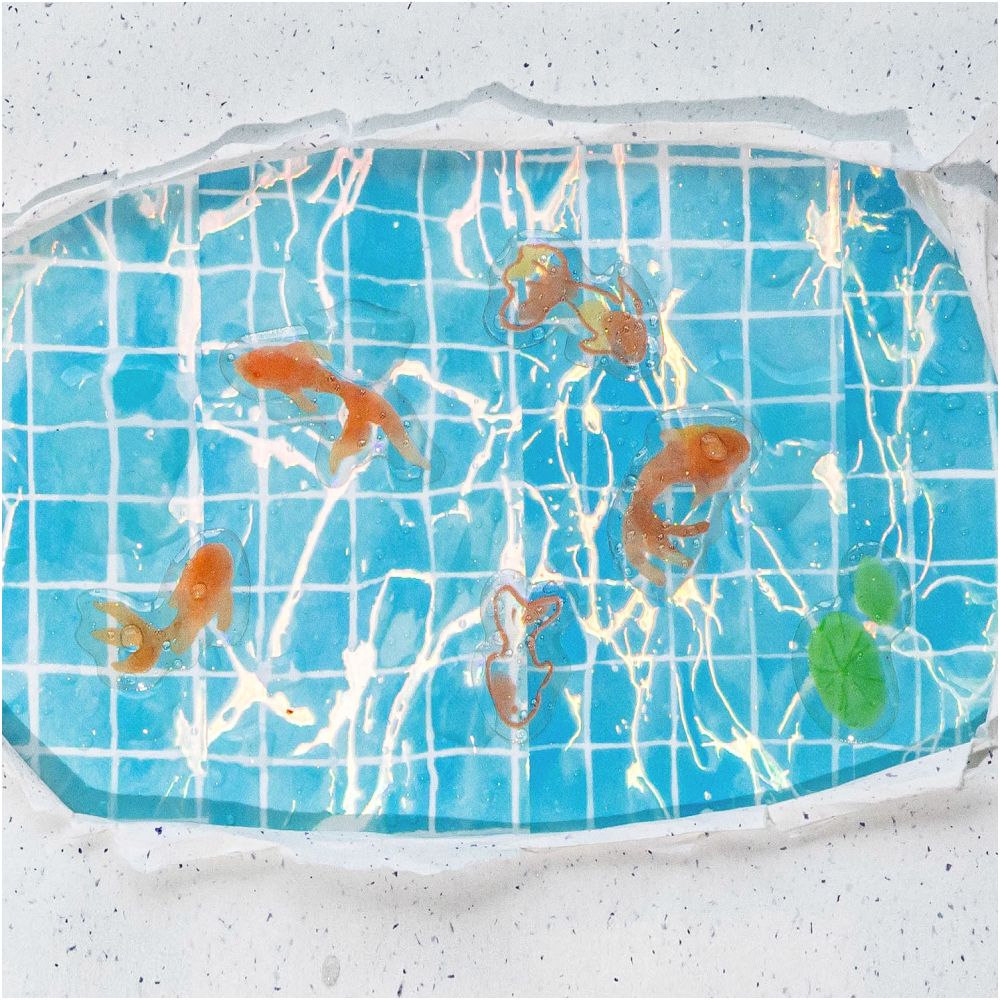 Water Ripple Series Water PET Tape 1m x 3cm 6 Designs image 0