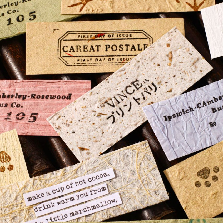 Handmade Series Specialty Paper 8cm x 12cm 10 sheets 6 variants image 3