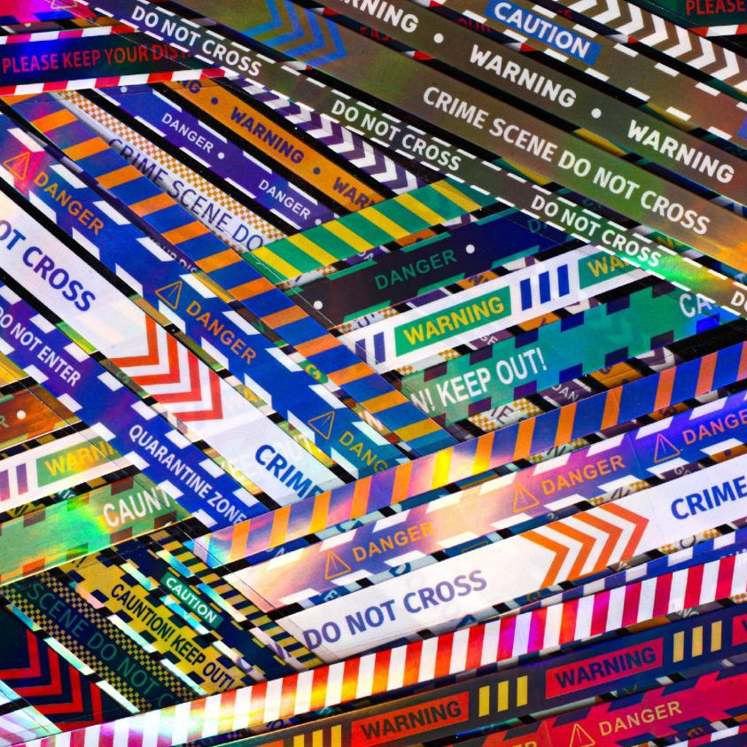 Warning Line Series PET Tape 5cm x 2m 6 Designs image 2