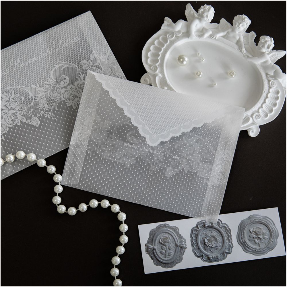 Lace Letter Envelope Series 15cm x 11cm 6 Designs image 1