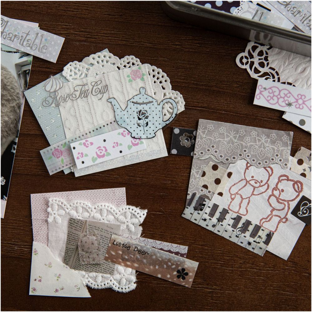 Plain Island Series PET Stickers 40psc 4 variants image 3