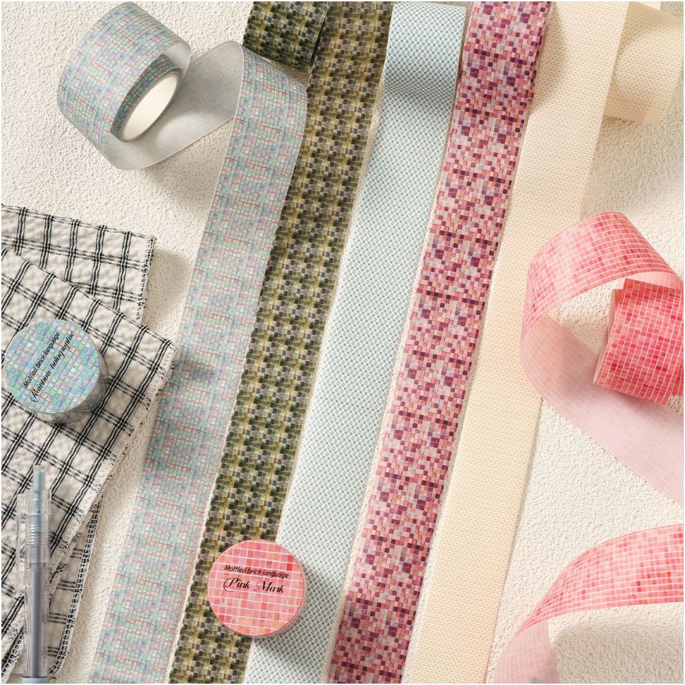 Colourful Brick Series Washi Tape 3cm x 2m 6 variants image 1