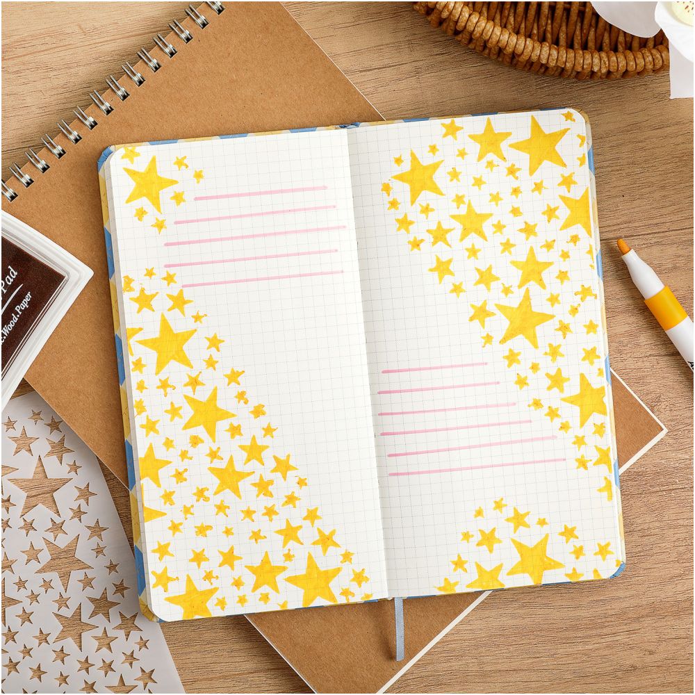 Hand drawn Newspaper Cutout Stencils 4 Styles image 3
