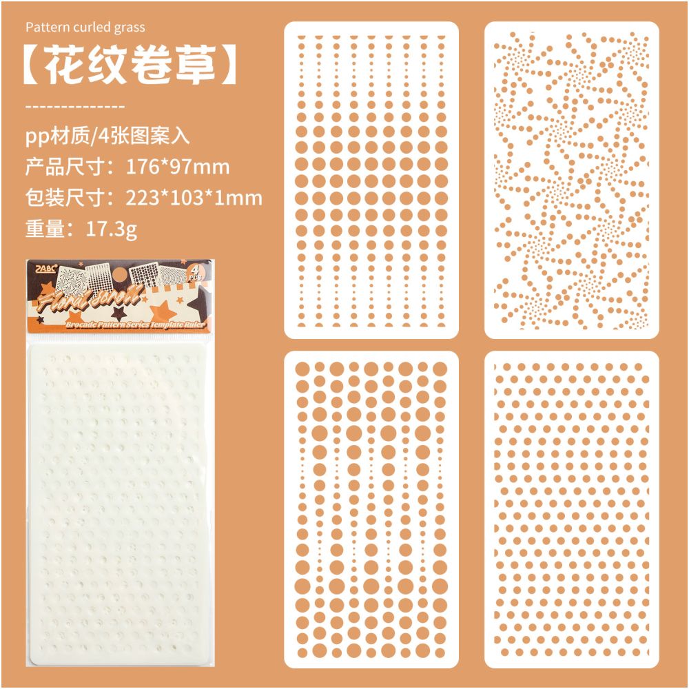Hand drawn Newspaper Cutout Stencils 4 Styles