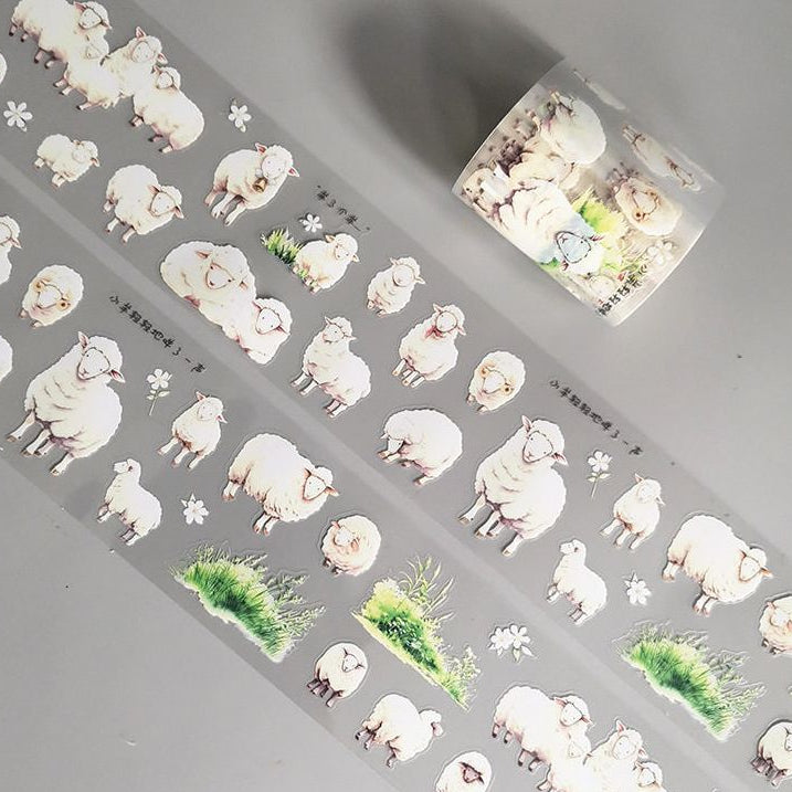 Pet designs including ducks sheep dogs and cats PET Tape 6 cm x 2m 3 Styles image 1