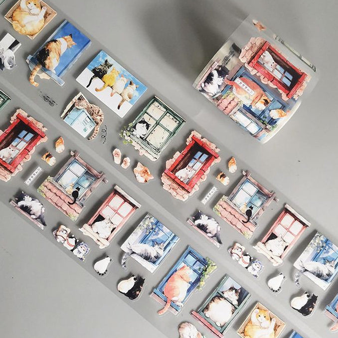 Pet designs including ducks sheep dogs and cats PET Tape 6 cm x 2m 3 Styles image 2