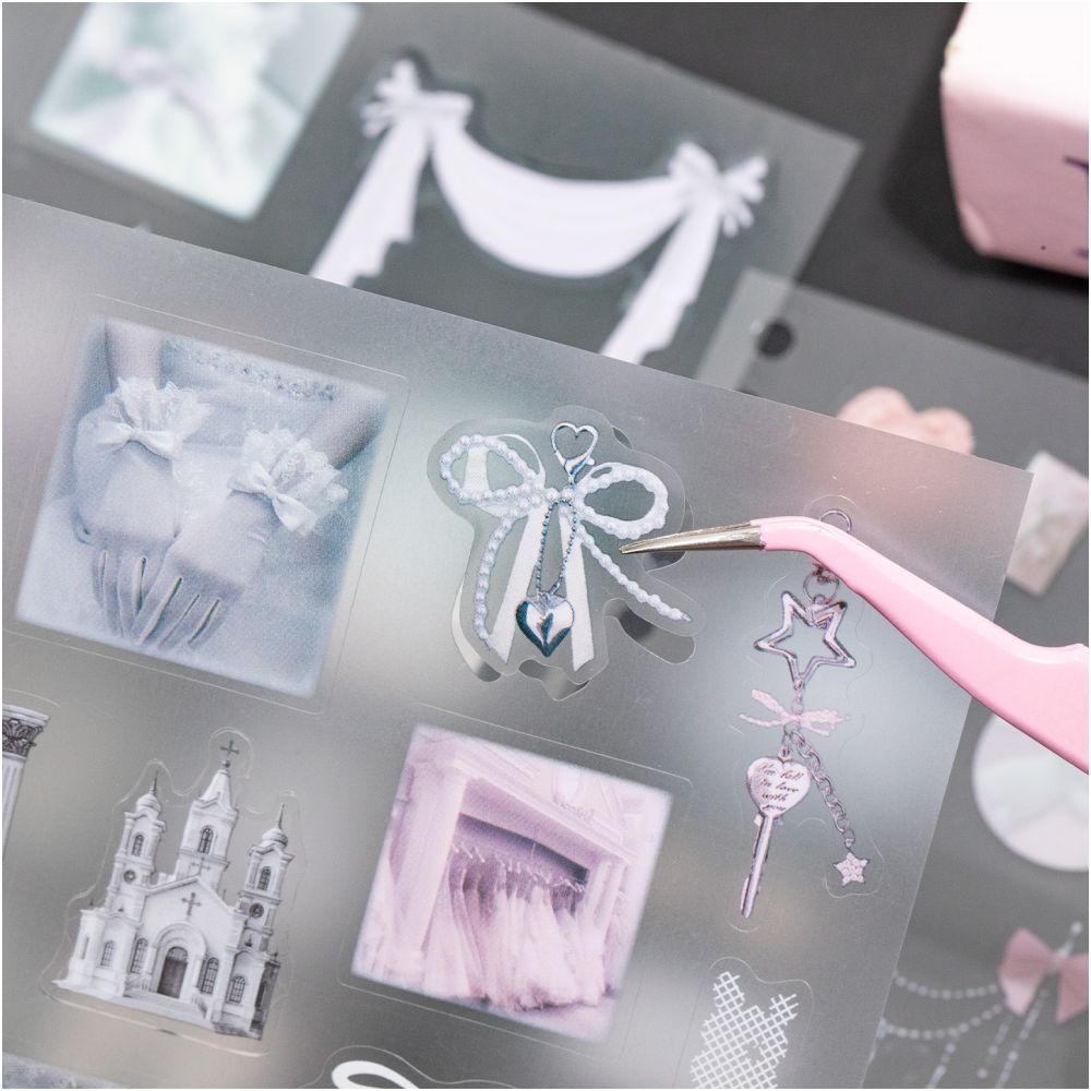French Ballet Element PET Stickers Book 20 Sheets 2 variants image 0