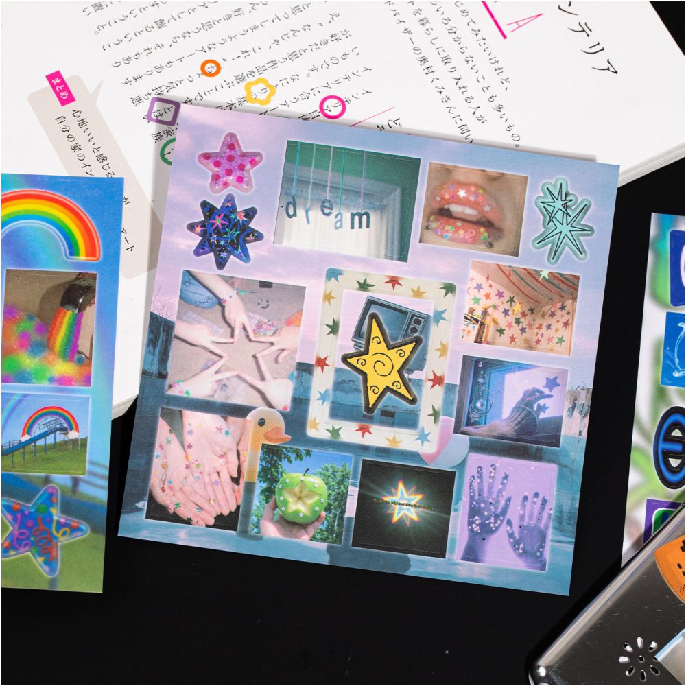 Millennium Dream Series Paper Sticker Book 20 Sheets 2 Styles image 2