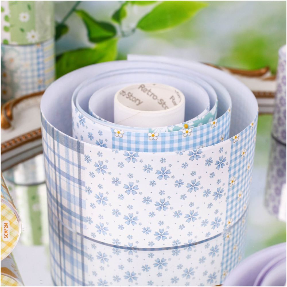 Picking Floral Series Washi Tape 5cm x 2m 6 Designs image 1