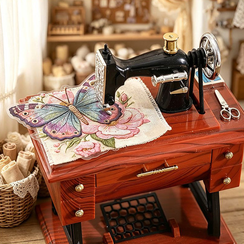 Butterfly Series Vintage PET Stickers 6 Designs 15 Pcs image 1