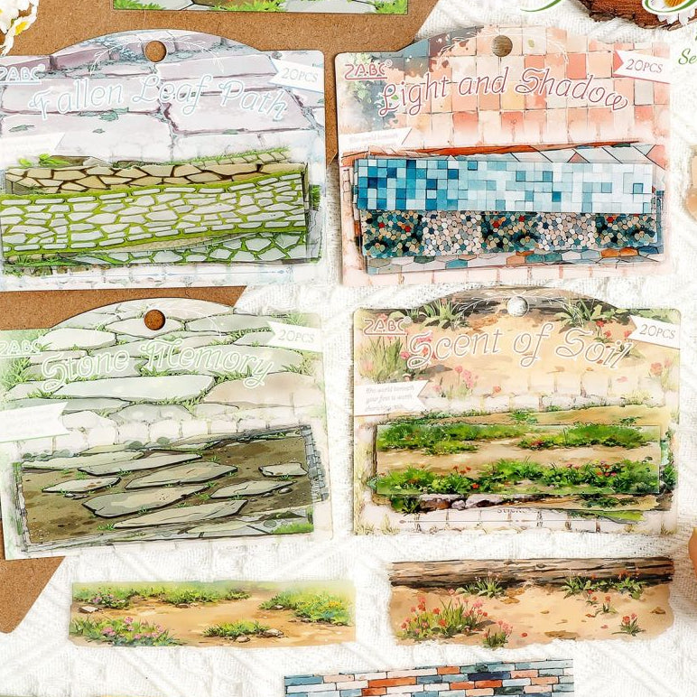 Landscape Underfoot Series PET Stickers 20 Pack 4 Styles image 0