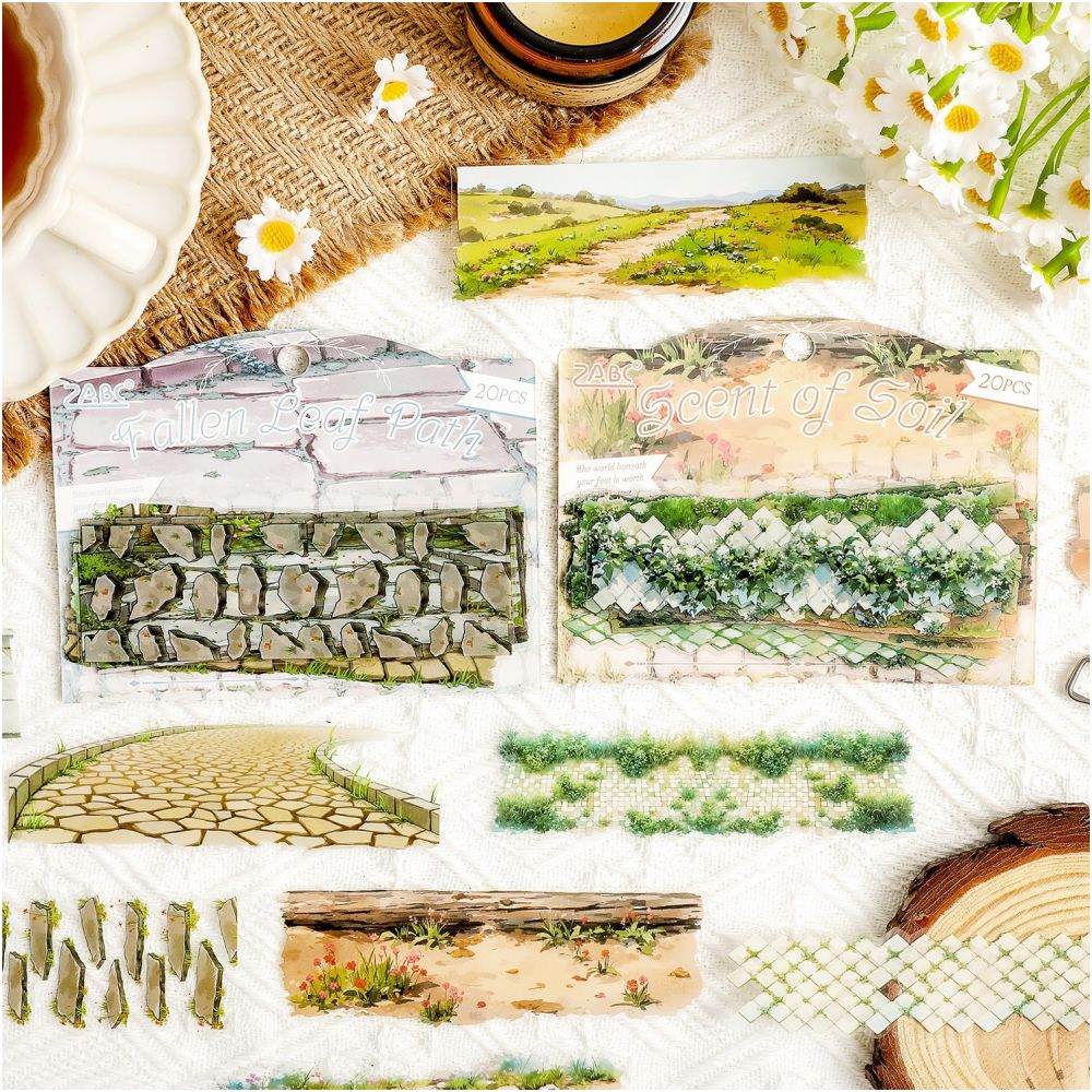 Landscape Underfoot Series PET Stickers 20 Pack 4 Styles image 2