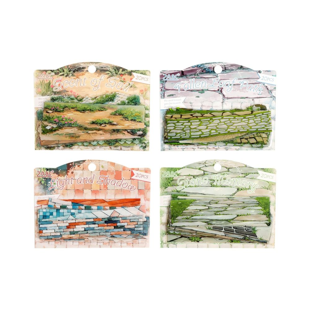 Landscape Underfoot Series PET Stickers 20 Pack 4 Styles image 4