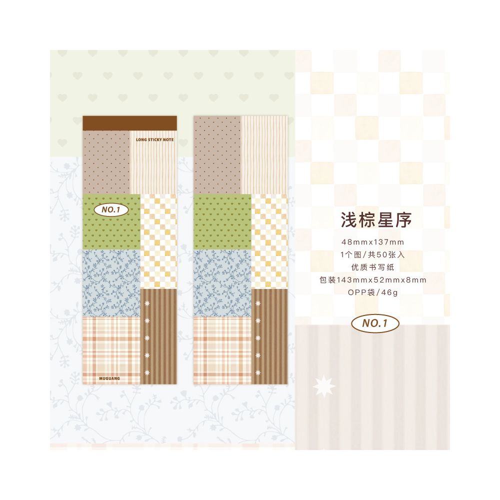 Notebook Polka Dot Series Material Paper 50 Sheets 6 Designs