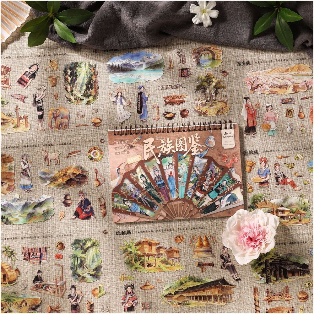 Ethnic Pattern PET Sticker Book 2 Styles image 3